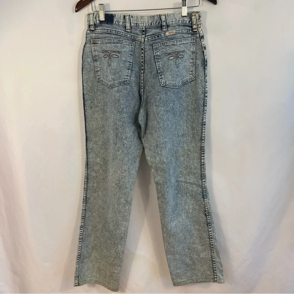 Vintage Sheplers Jeans High Waist Size 32 Womens Stone Wash Blue - Picture 4 of 5